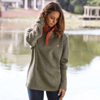 FieldTec Woodford Snap Pullover in Sandstone by Southern Marsh - Country Club Prep