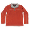 Fleece 1/4 Zip Pullover in Spice by True Grit - Country Club Prep