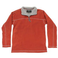 Fleece 1/4 Zip Pullover in Spice by True Grit - Country Club Prep