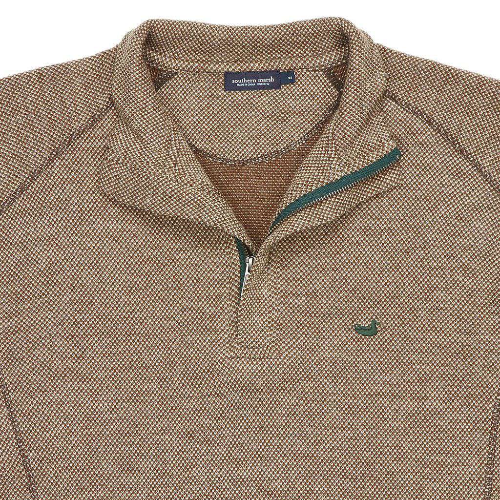 Front Range Pullover in Stone Brown by Southern Marsh - Country Club Prep