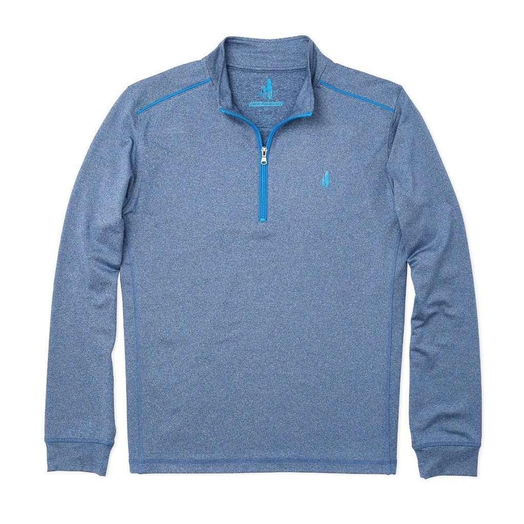 Lammie 1/4 Zip Prep-Formance Pullover in Helios Blue by Johnnie-O - Country Club Prep