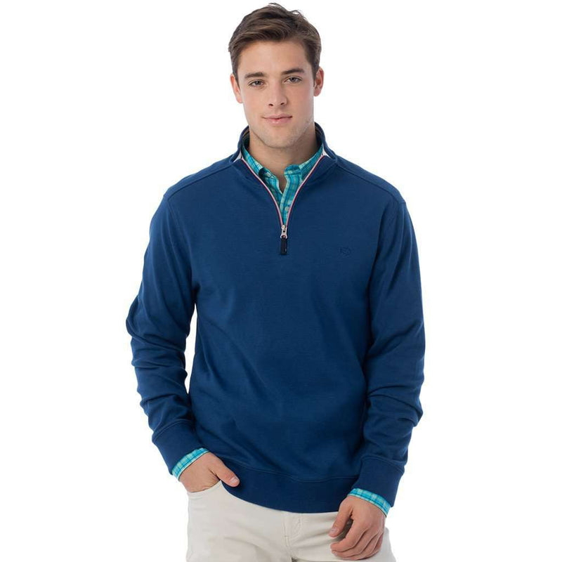 Lightweight Skipjack 1/4 Zip Pullover in Yacht Blue by Southern Tide ...