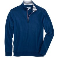 Lightweight Skipjack 1/4 Zip Pullover in Yacht Blue by Southern Tide - Country Club Prep