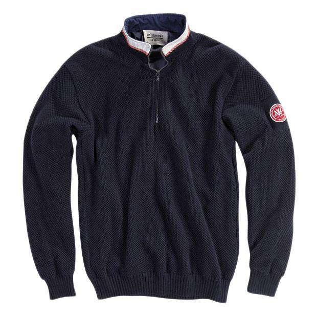 Men's Classic Windproof Pullover in Navy by Holebrook - Country Club Prep