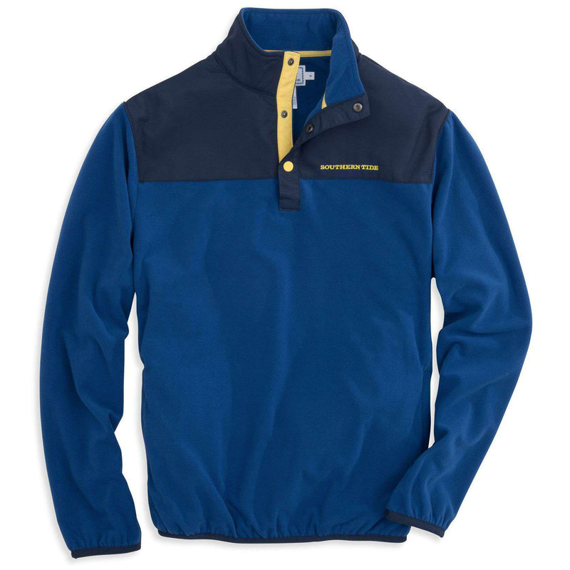 Navigational Fleece Pullover in Blue Lake by Southern Tide - Country Club Prep