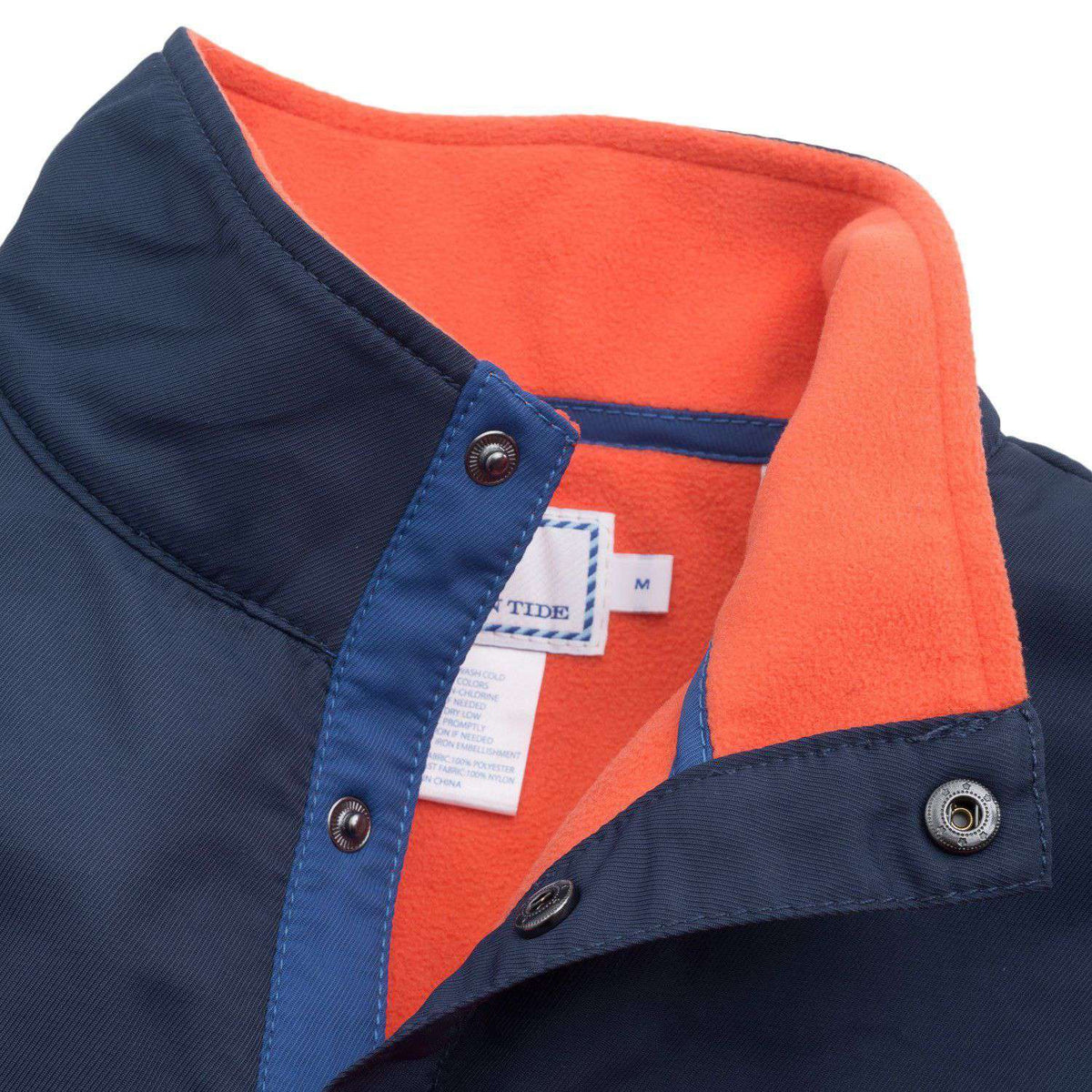 Navigational Fleece Pullover in Orange Sky by Southern Tide - Country Club Prep