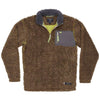 Piedmont Range Sherpa Pullover in Burnt Taupe and Lime by Southern Marsh - Country Club Prep
