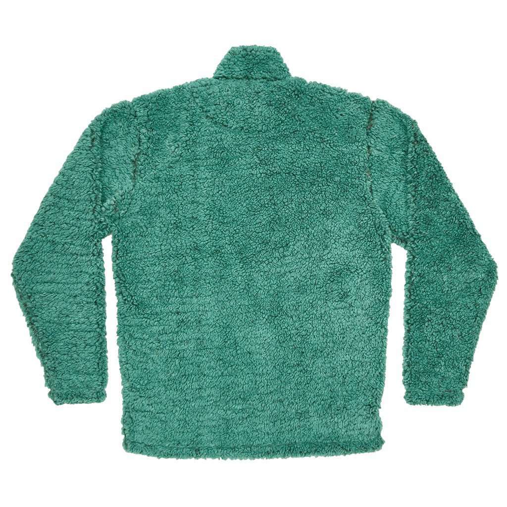 Piedmont Range Sherpa Pullover in Mint and Midnight Gray by Southern Marsh - Country Club Prep