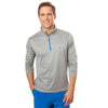 Pop Color Performance 1/4 Zip Pullover in Heathered Grey by Southern Tide - Country Club Prep