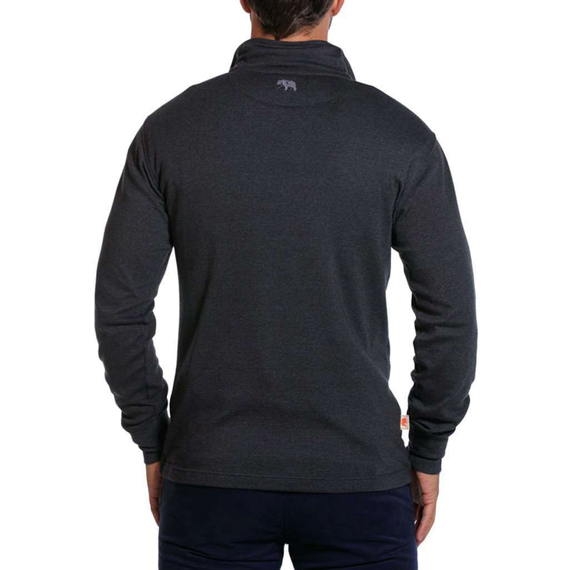 Puremeso Quarter Zip Pullover in Charcoal by The Normal Brand - Country Club Prep