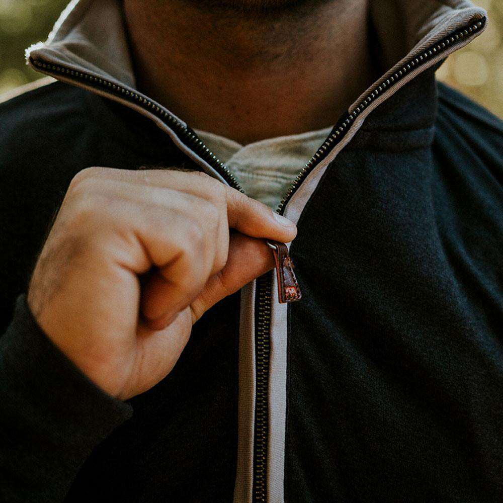 The Normal Brand Puremeso Quarter Zip Pullover in Charcoal – Country ...