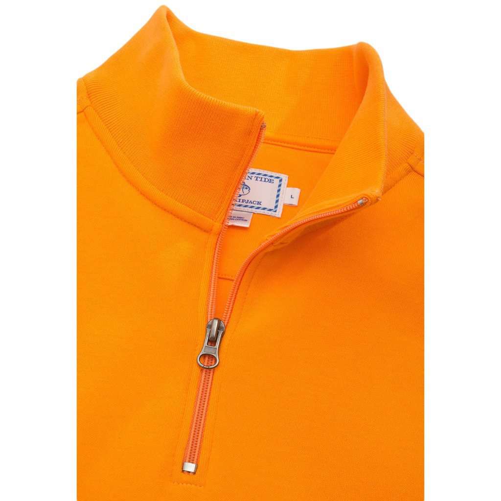 University of Tennessee Gameday Skipjack 1/4 Zip Pullover in Orange by Southern Tide - Country Club Prep