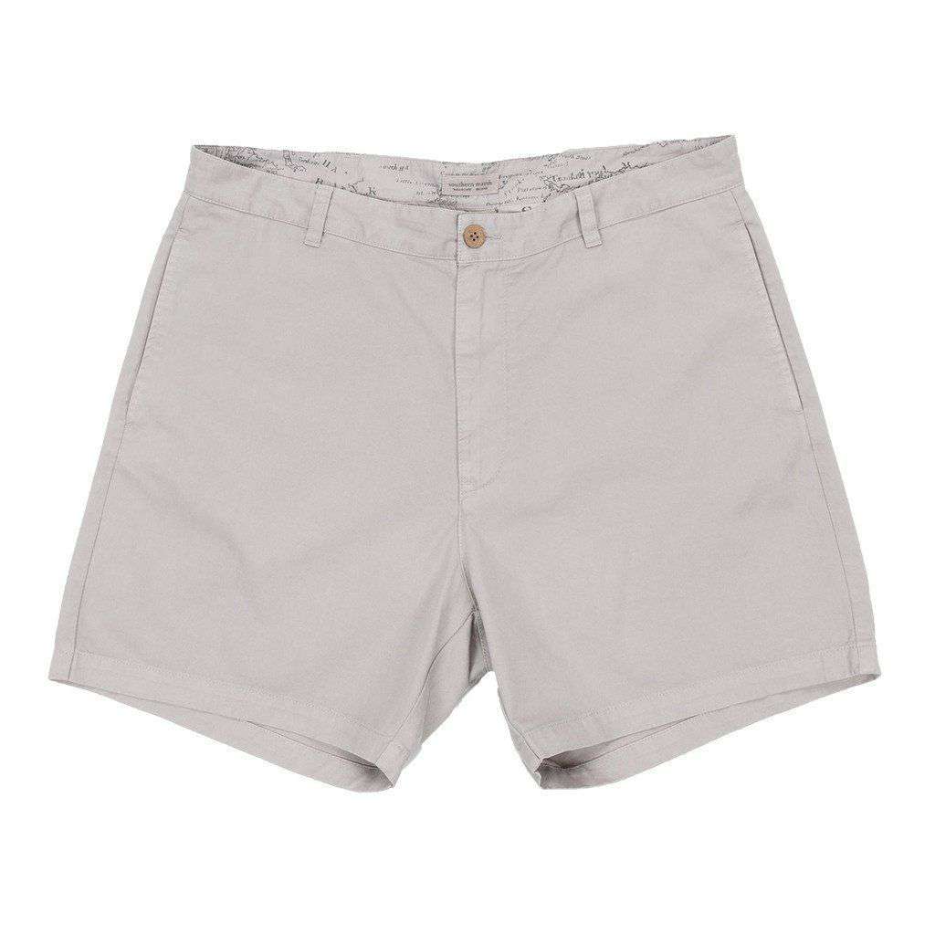 6" SEAWASH™ Charleston Short in Washed Grey by Southern Marsh - Country Club Prep