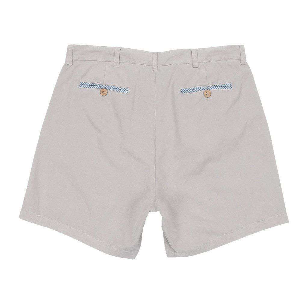 6" SEAWASH™ Charleston Short in Washed Grey by Southern Marsh - Country Club Prep