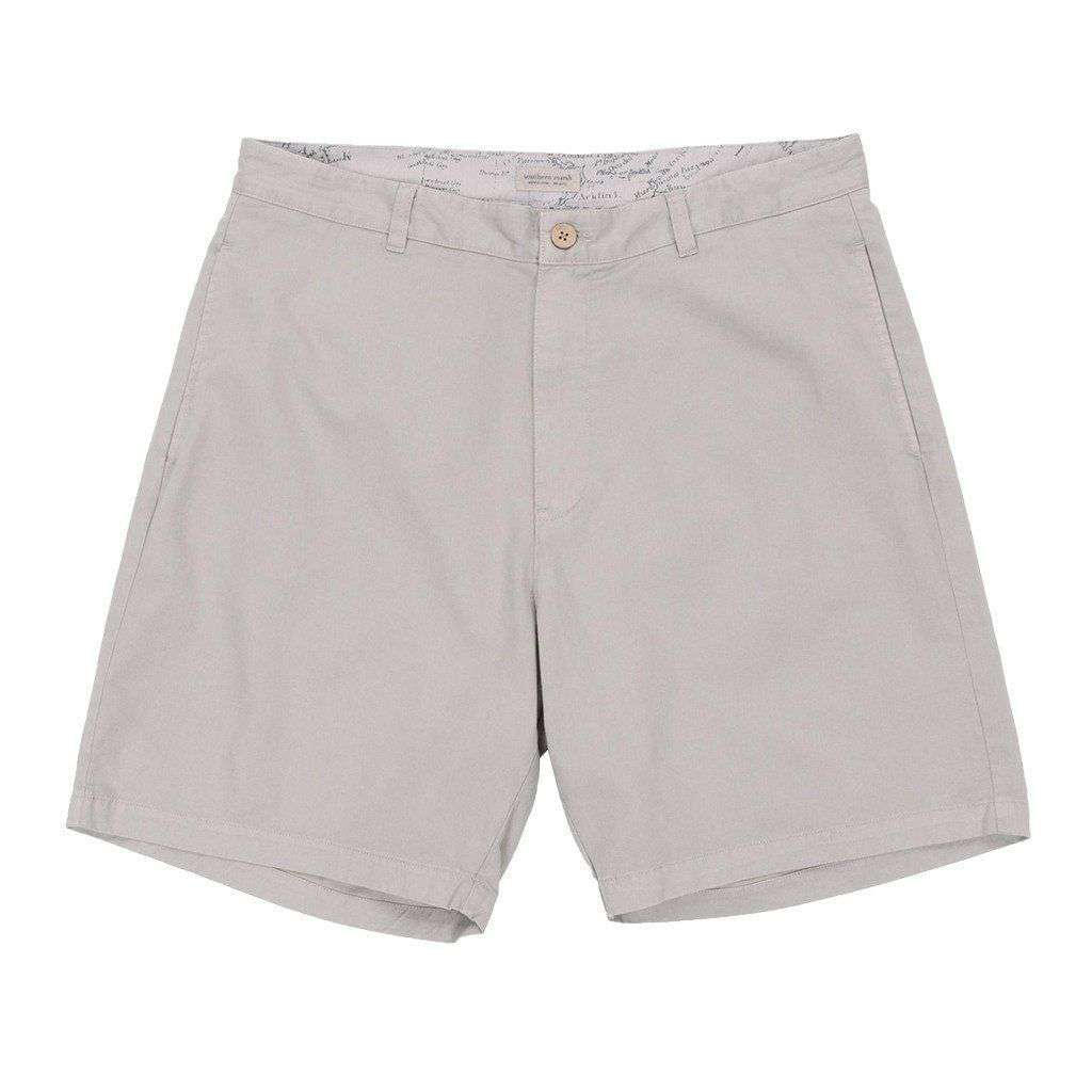 8" SEAWASH™ Charleston Short in Washed Grey by Southern Marsh - Country Club Prep