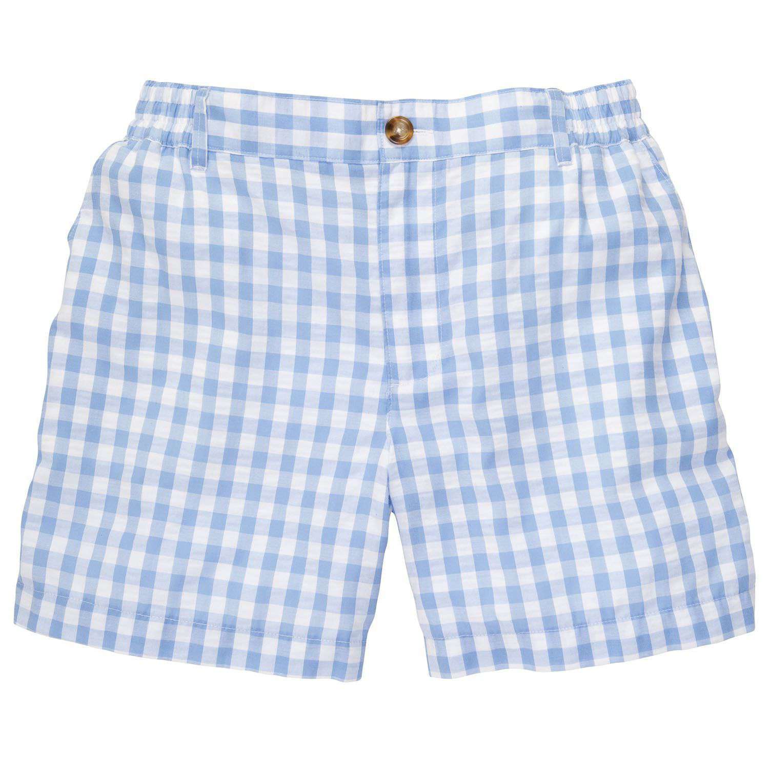 Blue and White Seersucker Shorts by Southern Proper - Country Club Prep
