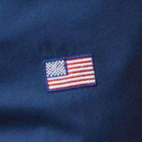 Cisco Short in Atlantic with American Flags by Castaway Clothing - Country Club Prep