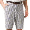 Cisco Short in Navy Gingham Seersucker by Castaway Clothing - Country Club Prep