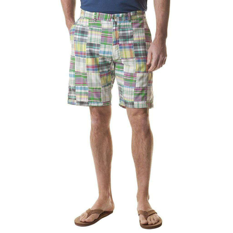 Cisco Short in Spring Patch Madras by Castaway Clothing - Country Club Prep
