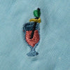 Cisco Shorts in Antigua Linen with Embroidered Tropical Drinks by Castaway Clothing - Country Club Prep