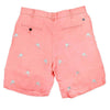 Cisco Shorts in Coral Linen with Embroidered Sailfish by Castaway Clothing - Country Club Prep