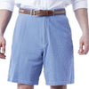 Cisco Shorts in Navy/Blue Seersucker by Castaway Clothing - Country Club Prep