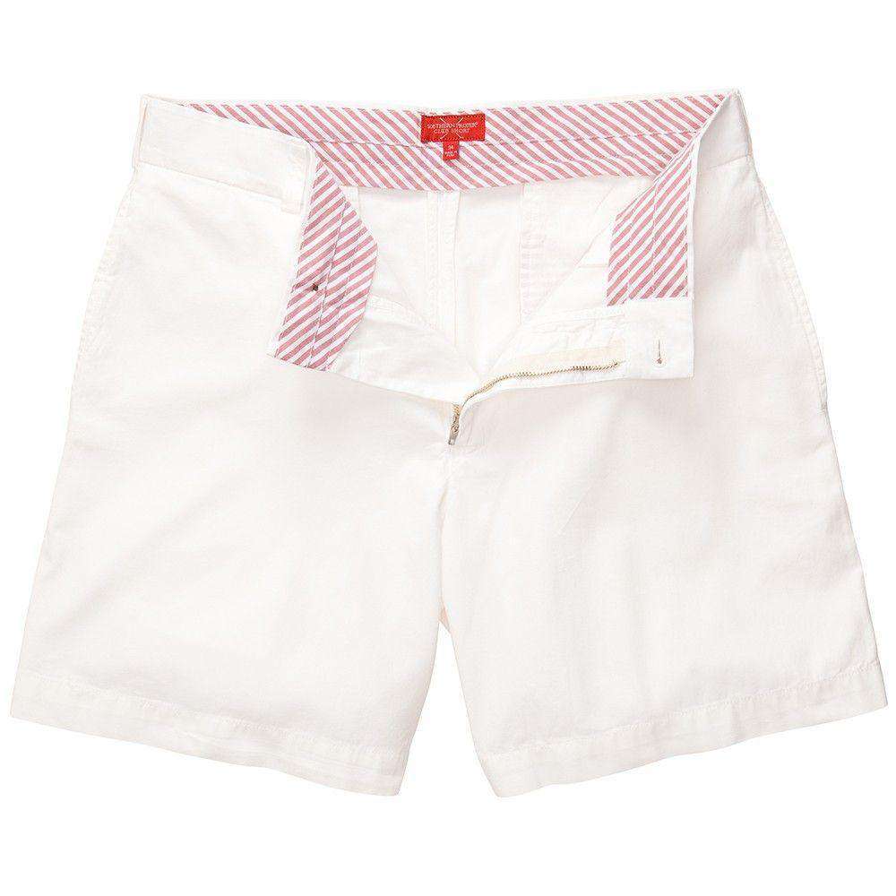 Club Short in White by Southern Proper - Country Club Prep