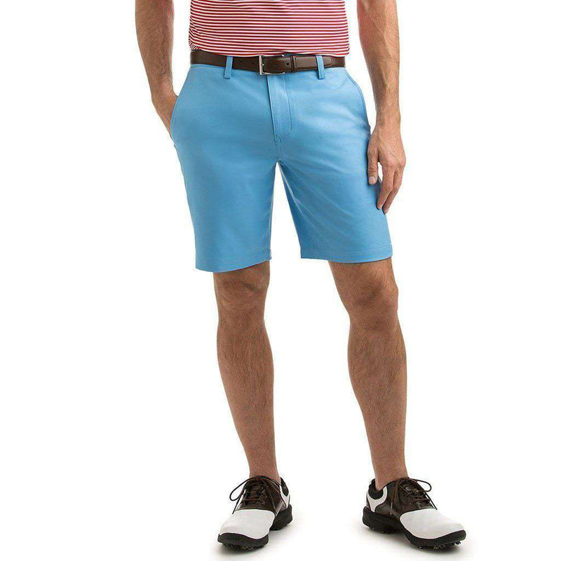 Custom 9 Inch Links Shorts in Ocean Breeze by Vineyard Vines - Country Club Prep