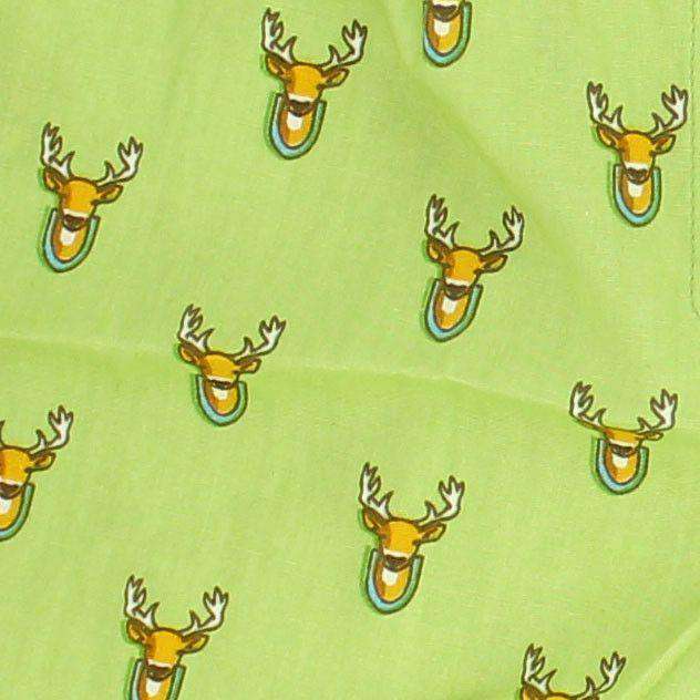 Deer Season Sporting Boxers in Green by Bird Dog Bay - Country Club Prep