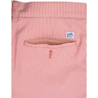 Double-Sided Seersucker Shorts in Coral Beach Pink by Southern Tide - Country Club Prep