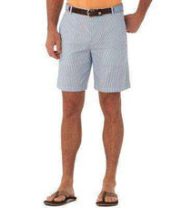 Double-Sided Seersucker Shorts in Ocean Channel Blue by Southern Tide - Country Club Prep