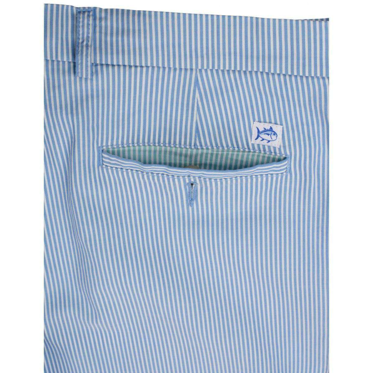 Short Seersucker homme Southern Tide 36 The Skipjack Preppy Beach Coastal