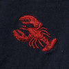 Embroidered Cisco Shorts in Nantucket Navy with Red Lobster by Castaway Clothing - Country Club Prep