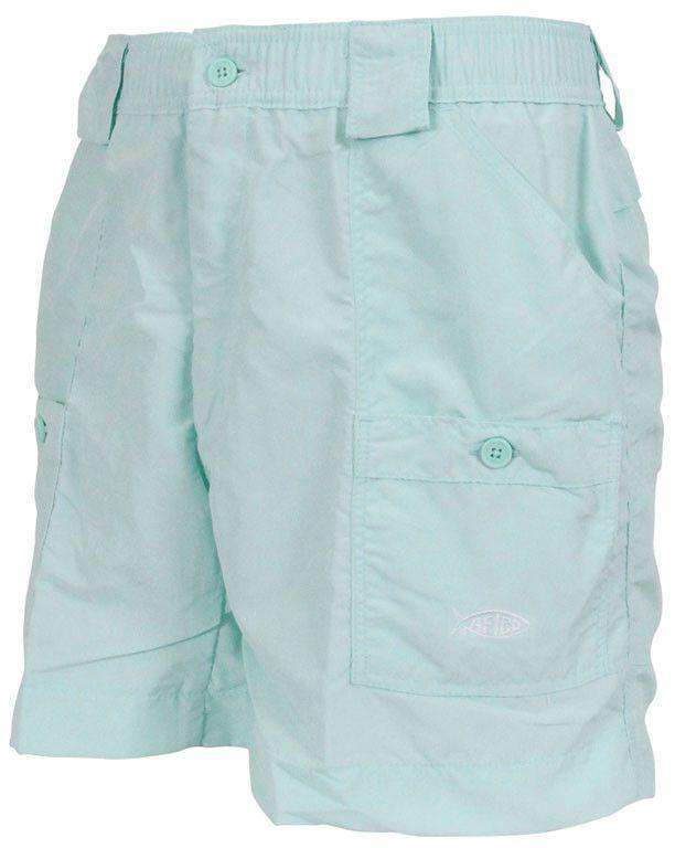 Fishing Shorts in Mint Green by AFTCO - Country Club Prep