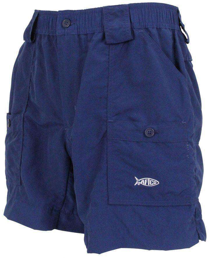 Fishing Shorts in Navy by AFTCO - Country Club Prep