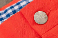 Florida "Block F" Stadium Shorts in Orange by Pennington & Bailes - Country Club Prep