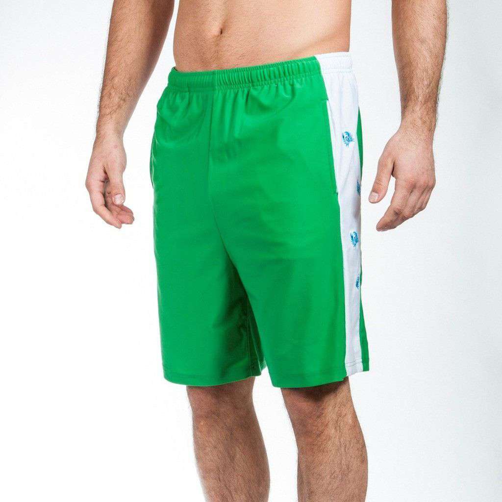 Harbor Crab Shorts in Green by Krass & Co. - Country Club Prep