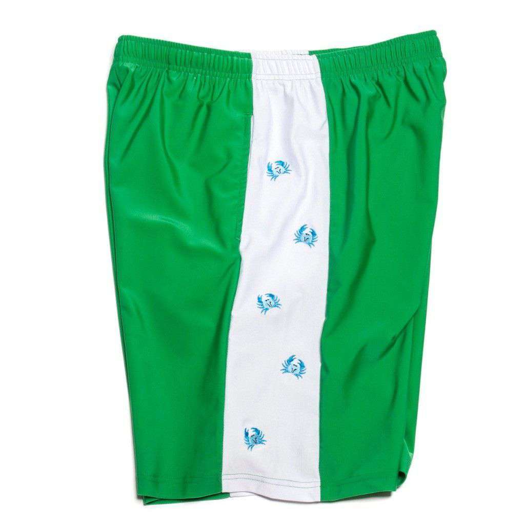 Harbor Crab Shorts in Green by Krass & Co. - Country Club Prep