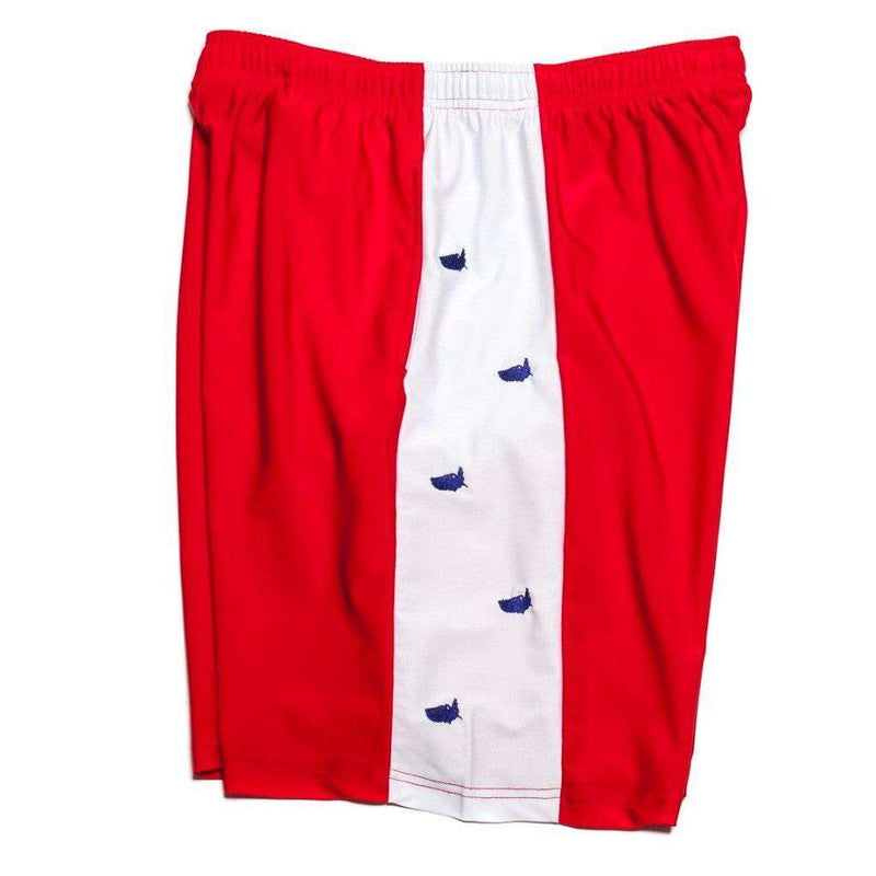 Head of State Shorts in Red by Krass & Co. - Country Club Prep