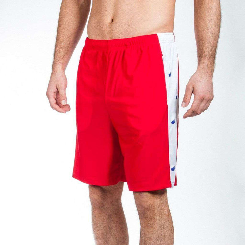 Head of State Shorts in Red by Krass & Co. - Country Club Prep