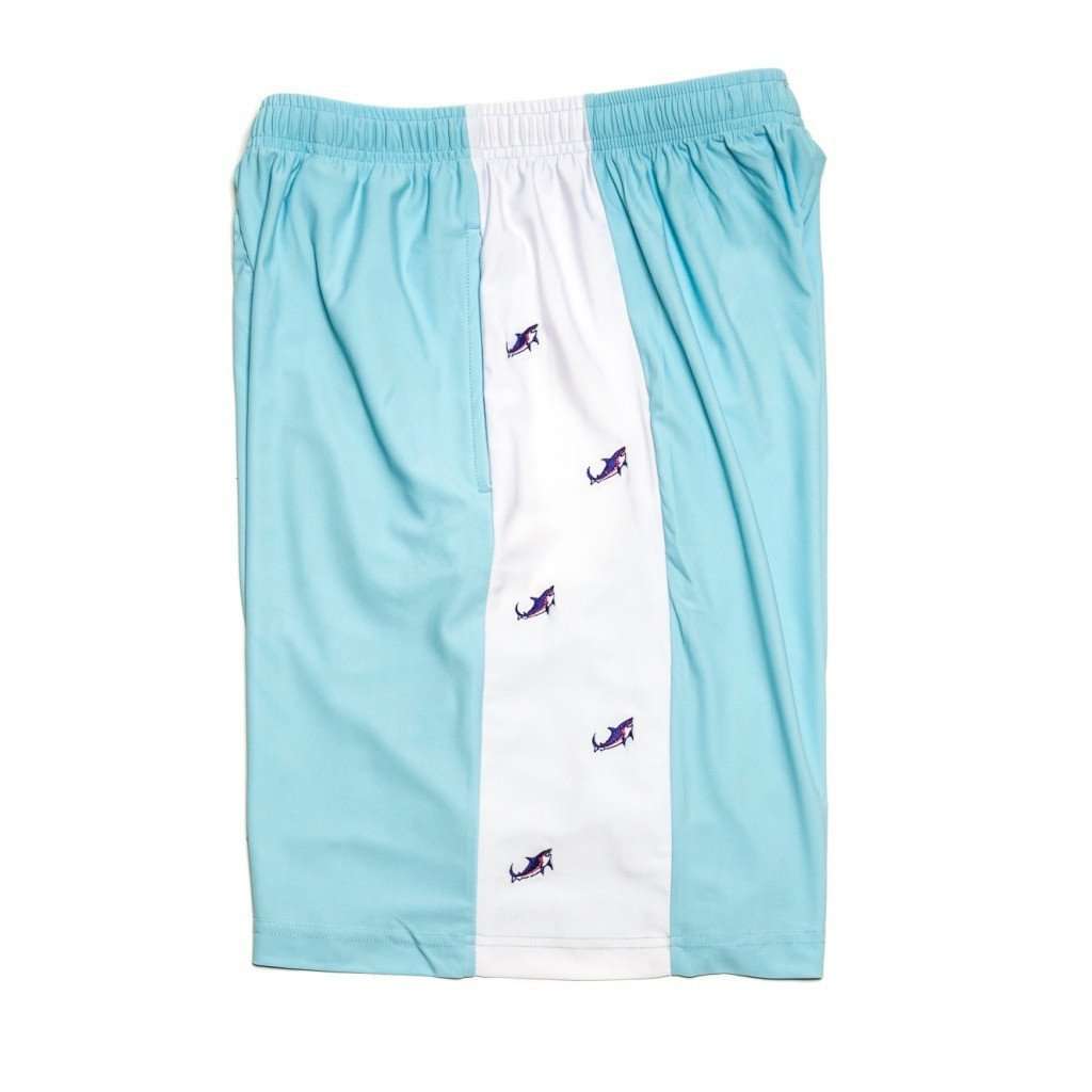 Limited Edition Shark Week Shorts in Carolina Blue by Krass & Co. - Country Club Prep