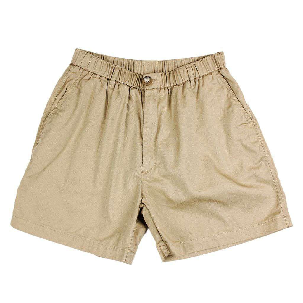 Longshanks 5.5" Chino Shorts in Khaki by Country Club Prep - Country Club Prep