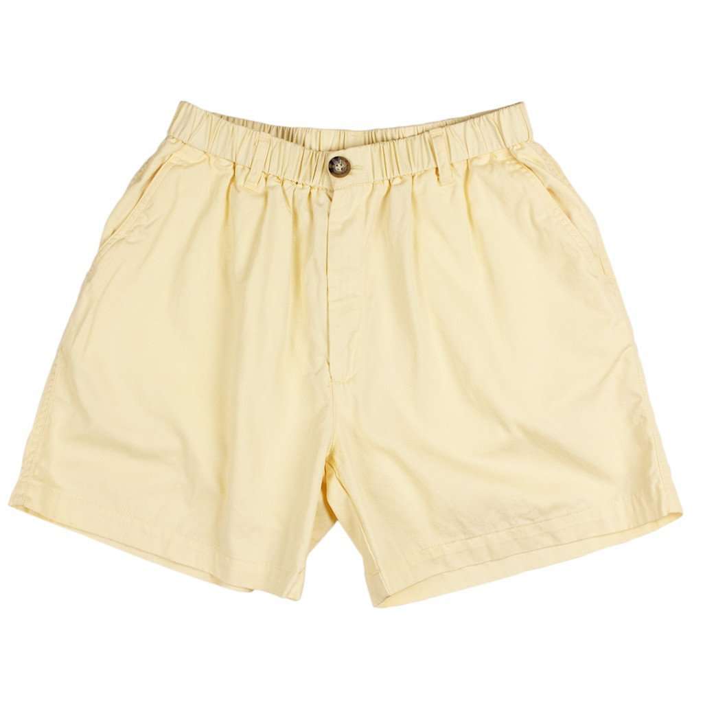 Longshanks 5.5" Chino Shorts in Maize Yellow by Country Club Prep - Country Club Prep