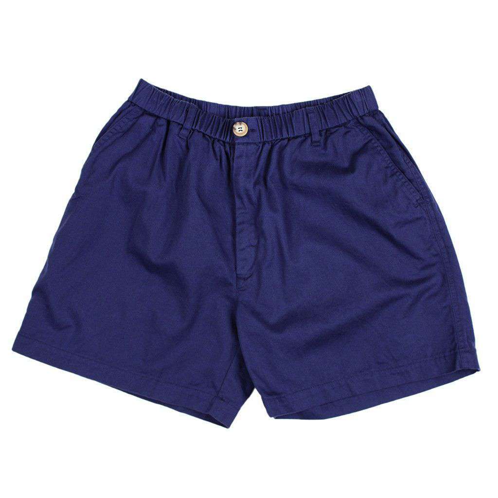 Longshanks 5.5" Chino Shorts in Navy by Country Club Prep - Country Club Prep