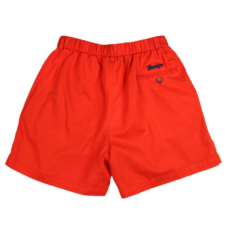 Longshanks 5.5" Chino Shorts in Red by Country Club Prep - Country Club Prep