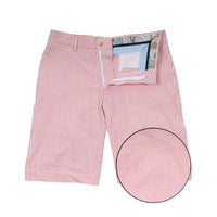 Orange Seersucker Shorts by Country Club Prep - Country Club Prep