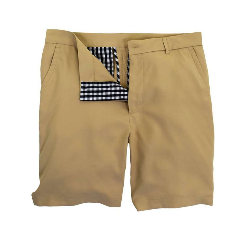 Performance Club Short in Khaki by Southern Proper - Country Club Prep