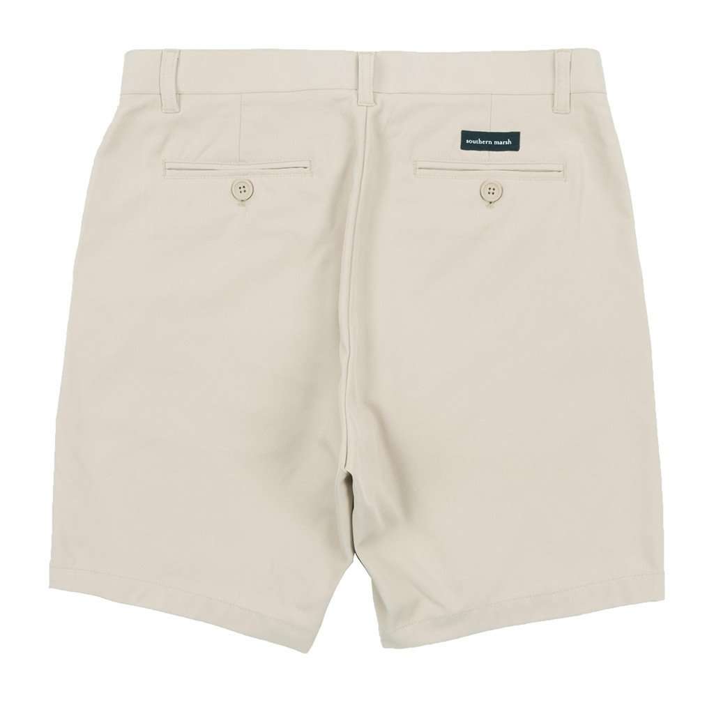 Peterson Performance Shorts in Pebble by Southern Marsh - Country Club Prep