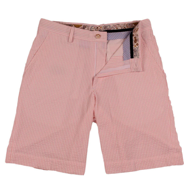 Pink Seersucker Shorts by Country Club Prep - Country Club Prep