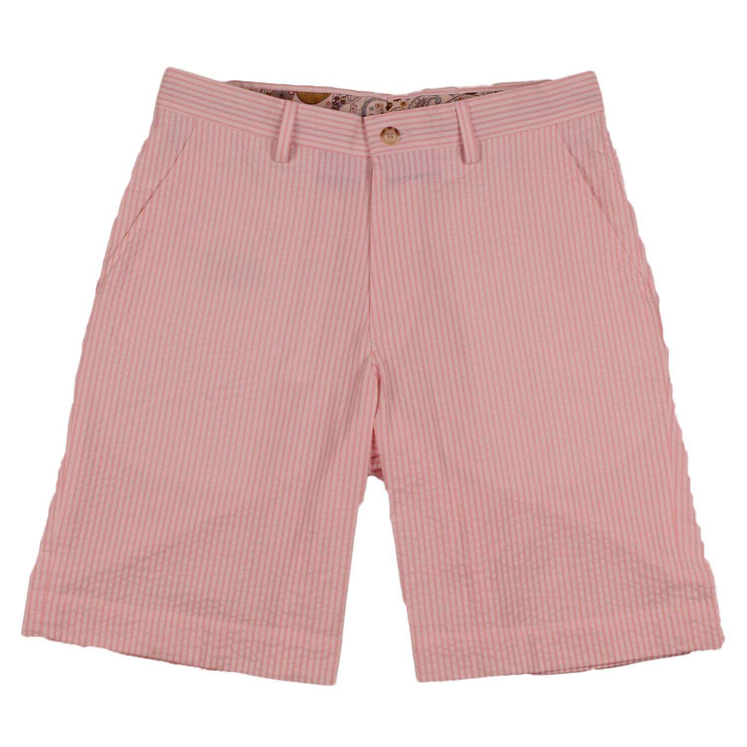 Pink Scallop Seersucker Shorts main image 1